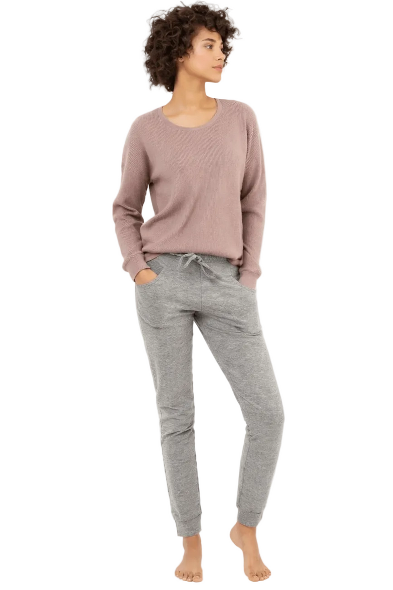 Tuta Donna color nocciola in Cotone Interlock Invernale Jadea