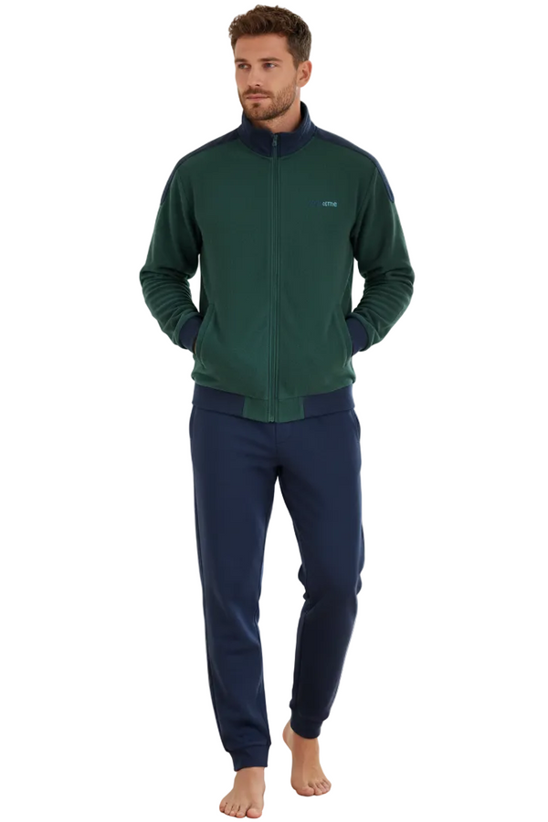 Tuta uomo You and Me 706 | Morbido pile con zip intera e tasche