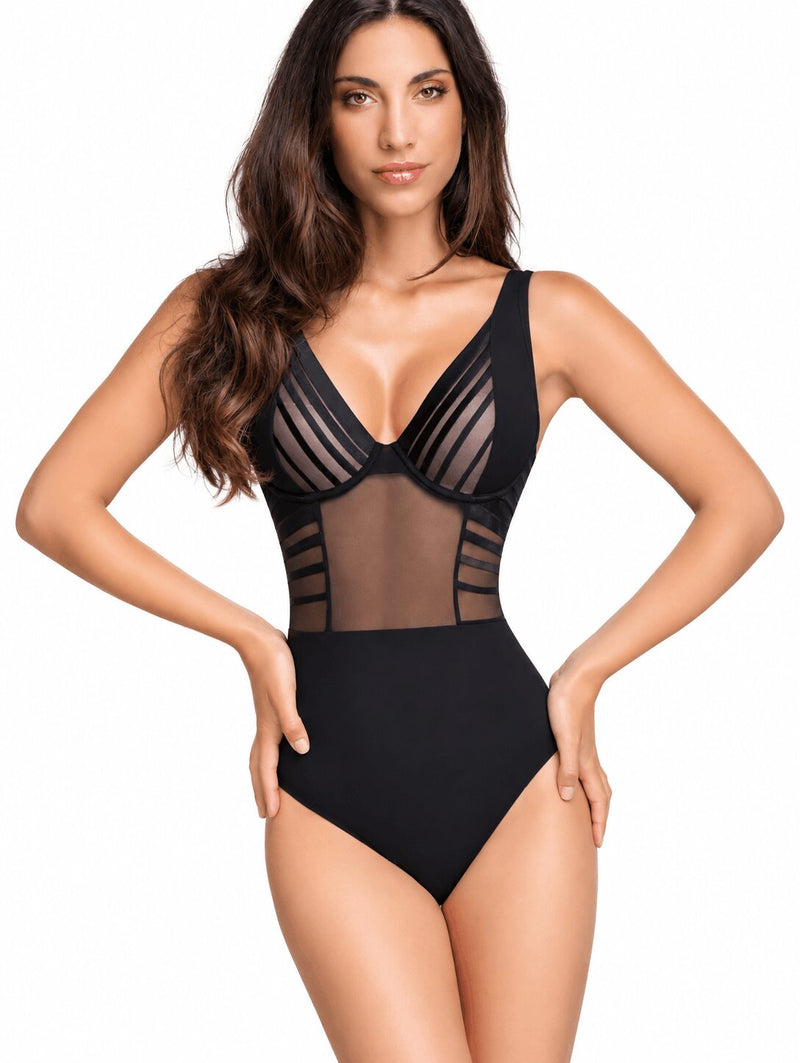 Body Love and Bra Ivy con coppa balconcino e ferretto in tulle