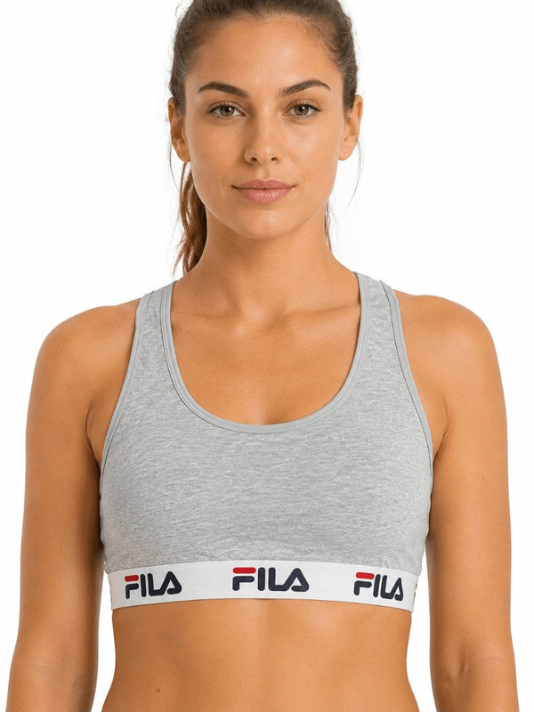 Reggiseno Brassiere Sportivo Fila 6042 in Cotone Elasticizzato Senza Ferretto