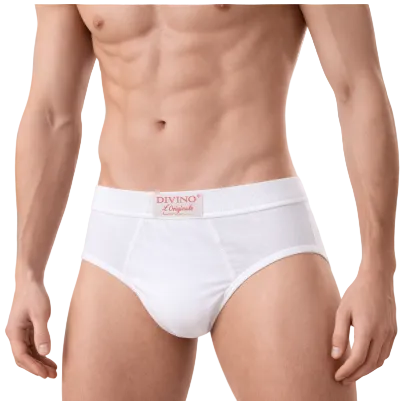 Slip Uomo in Cotone Mercerizzato Bianco Divino 74 – Confezione 6 Pezzi