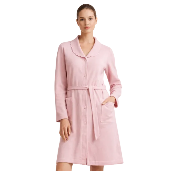 Vestaglia Donna Rosa Felpata Punto Milano Amica 7380 – Outlet